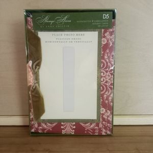 Always ANNA GRIFFIN 10 Photo Cards VTG Handcrafted NEW Embellished Holiday